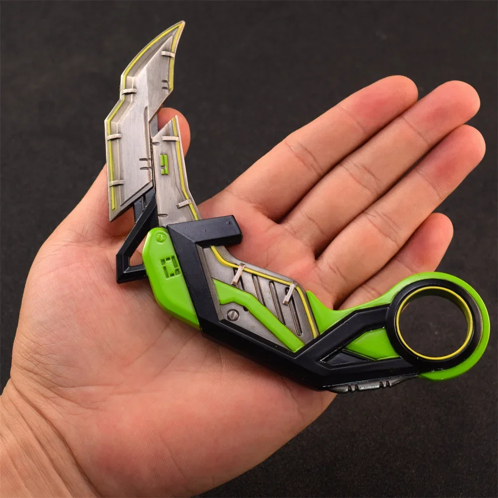 Arma Valorant RGX de 17cm, cuchillo de garra con gráficos, juego de arma periférica, espada, modelo de arma de cuerpo a cuerpo, adornos, colecciones, regalos, juguete