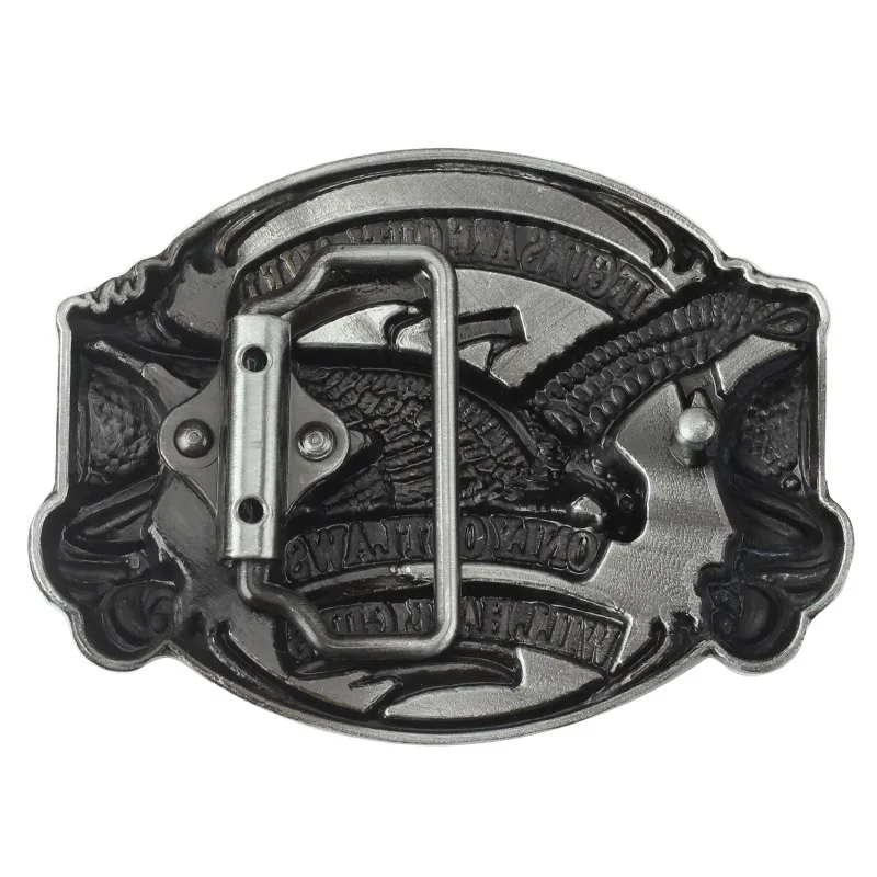 Eagle/Vulture ลายธงเข็มขัดหัวเข็มขัด Handmade โฮมเมดเข็มขัดอุปกรณ์เสริมเข็มขัด DIY Western คาวบอย Rock สไตล์ K45