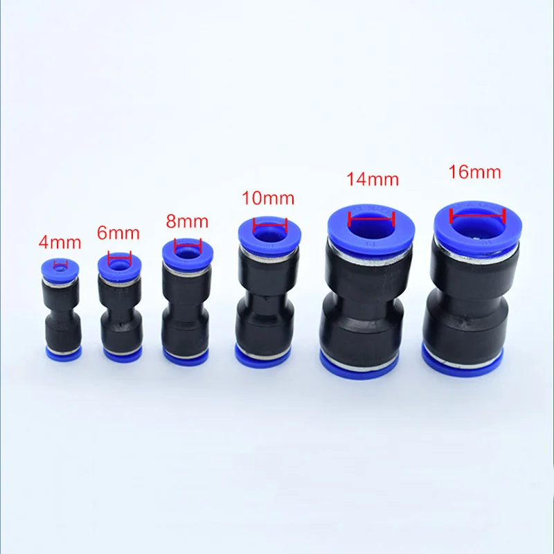 PNEUMATIC FITTING ท่อเชื่อมต่อท่อ Air Quick อุปกรณ์น้ํา PUSH In ท่อพลาสติก PU PY PK PM PV PE 4 มม.6 มม.8 มม.10 มม.12 มม.14 มม.