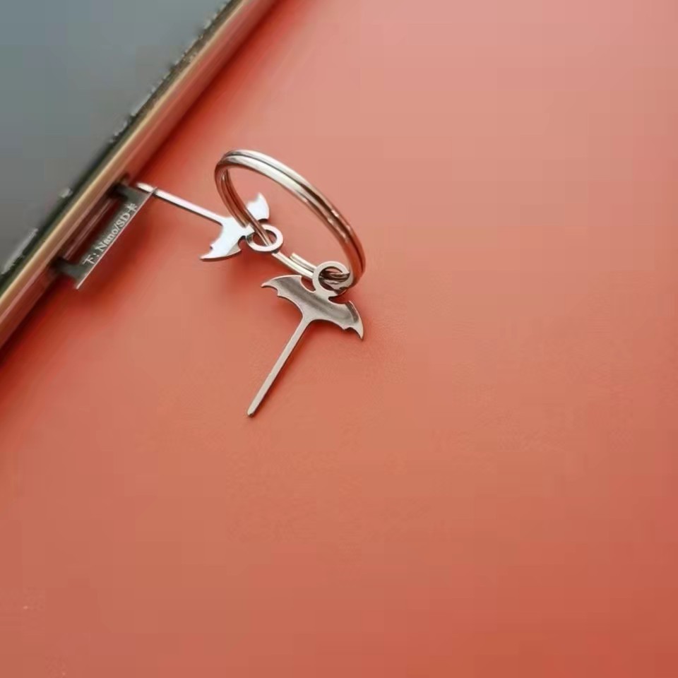 2 Teile/satz Bat Edelstahl Nadel Sim Karte Tray Eject Pin Ultra-licht Universal Fingerhut Für Mobiltelefone Digitale Produkte