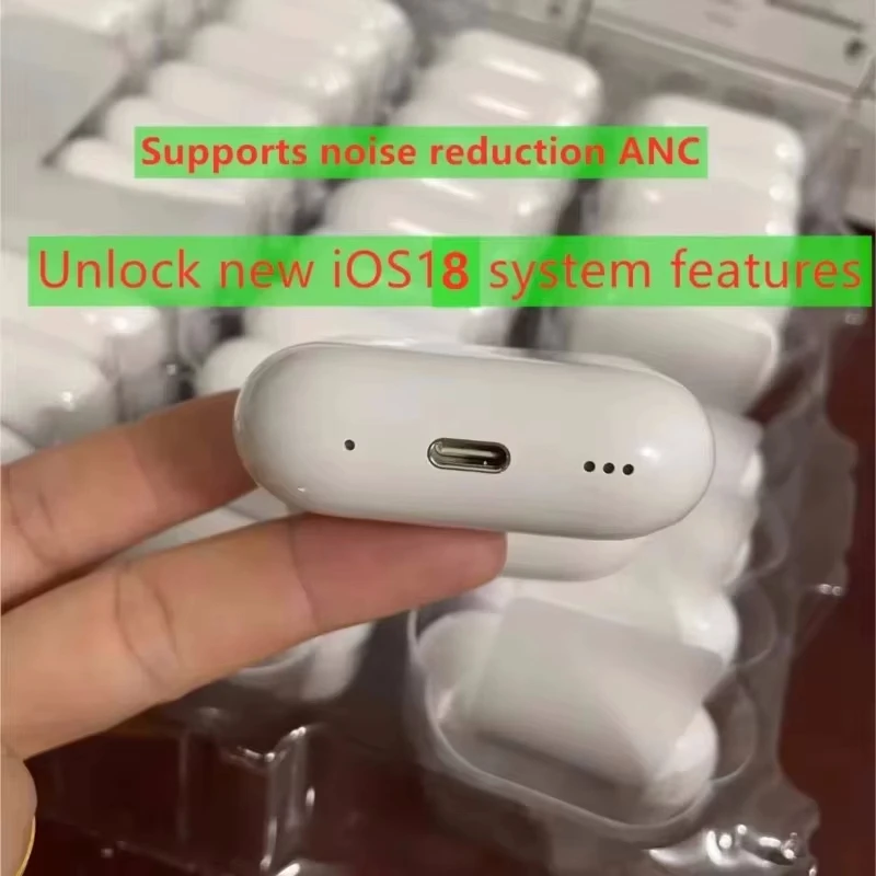 2025 ใหม่ IOS18 ANC Pro 2 หูฟังไร้สายบลูทูธตัดเสียงรบกวนสําหรับเล่นเกมแฮนด์ฟรีชุดหูฟังหูฟัง USB-C ประเภทสาย