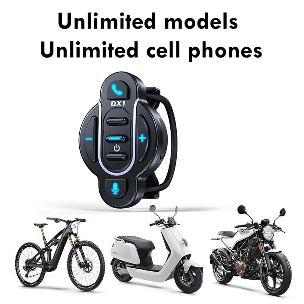 Universal Smart Bluetooth 5.4 Remote Control Waterproof Wireless Media Controller for Helmet Earphone Motorcycle Bike Handlebar