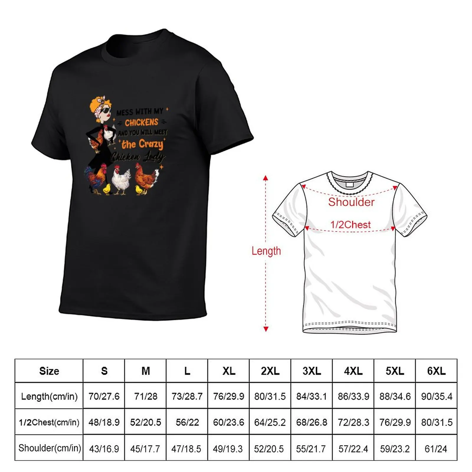 Mess dengan ayam saya dan Anda akan memenuhi Crazy Chicken Lady T-Shirt rapper graphic Tee kustom kaus untuk pria