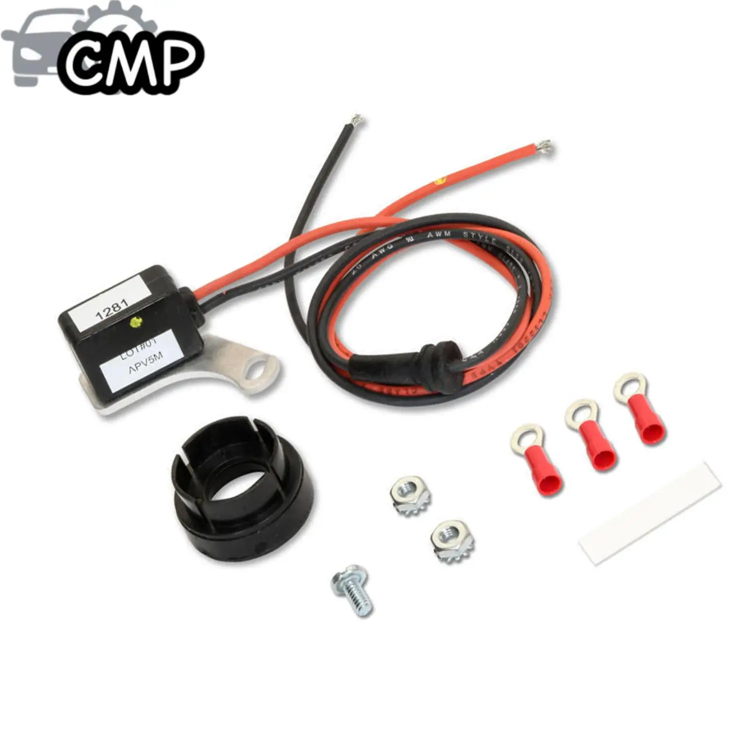 1Set Kit Konversi Pengapian Elektronik 1281 untuk Ford 57-74 V8 Pengapian Mobil Aksesori Pengganti Perbaikan Pengapian Elektronik