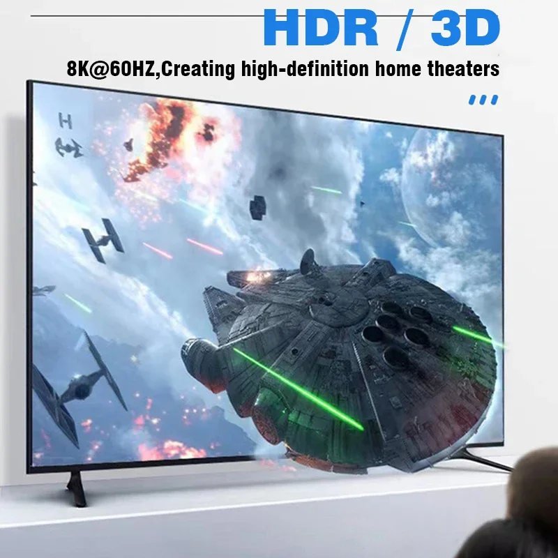   Convertitore mini micro hdmi a HDMI 2.1 48Gpbs 8K60HZ 4K120HZ per proiettore HDTV PS4 PS5 PC portatile