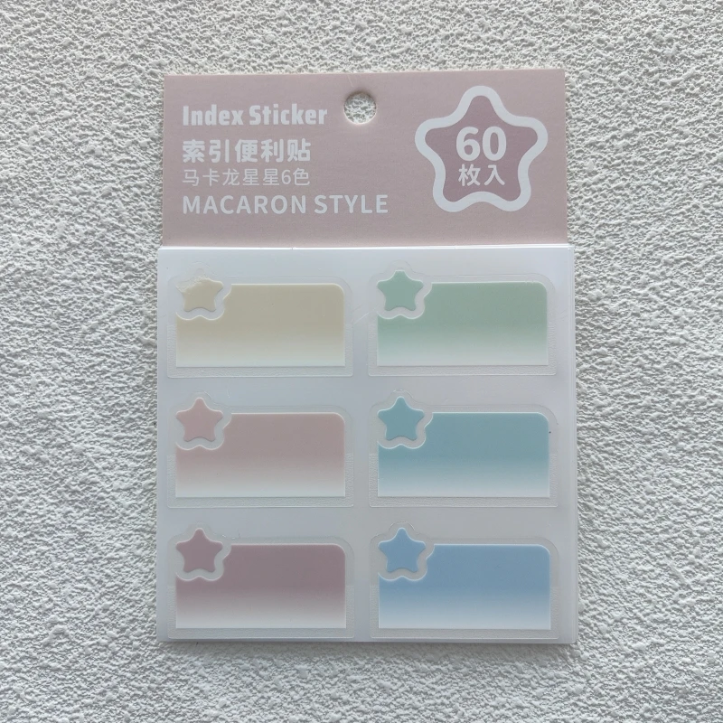 KindFuny 60/90/180PCS Index Tabs Multicolor Classification Stickers Stationery Index Label Memo Notebook Cute Stickers Notes
