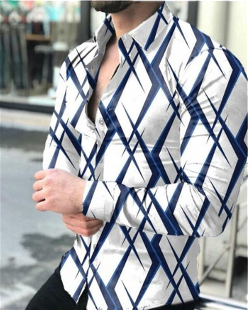 Camisas hawaianas de lujo a la moda, camisas con estampado de cuadros rojos, camisa a la moda para hombre, blusa de playa de verano de manga larga, ropa para hombre, vocación