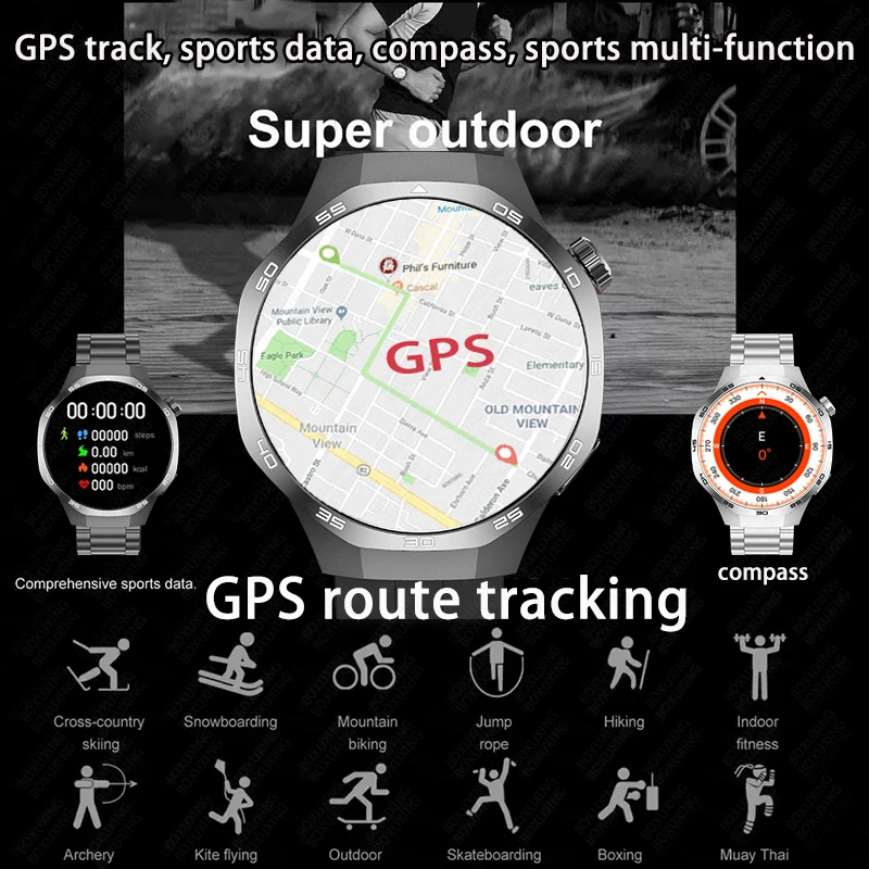 Huawei-男性と女性のためのコネクテッドウォッチ,AMOLEDディスプレイ,NFC, GPSトラッカー,Bluetooth通話,健康,新しい,2022