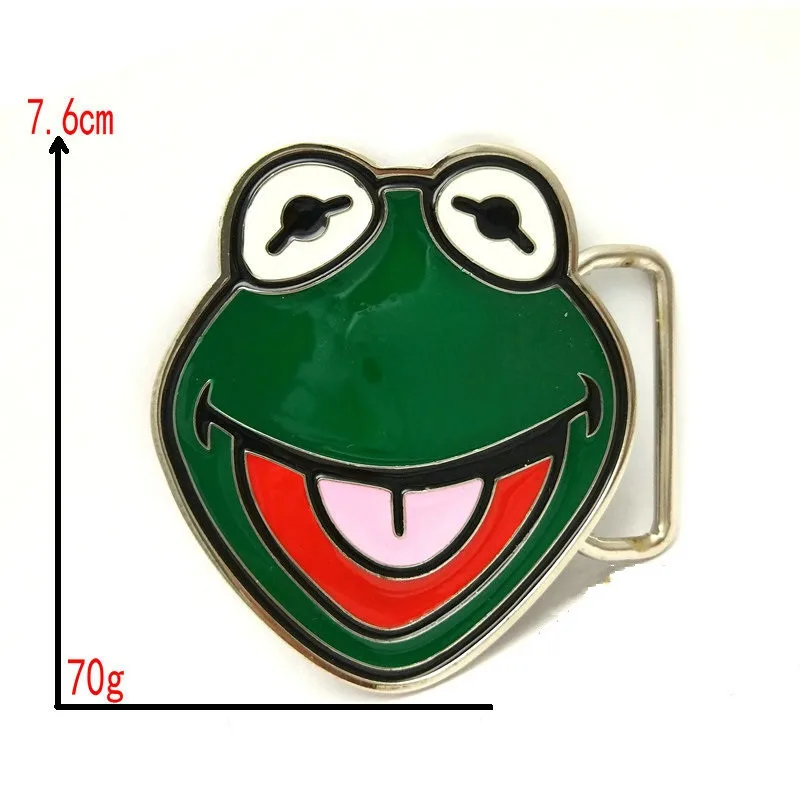 Nueva hebilla de cinturón de rana con personaje de dibujos animados