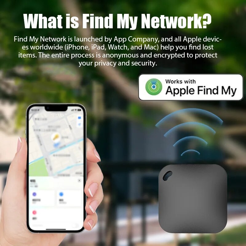 Intelligenter Bluetooth-GPS-Tracker, funktioniert mit Apple Find My APP ITag Anti-Lost-Erinnerungsgerät, MFI-Nutzungslocator, Autoschlüssel, Haustier- und Kinderfinder