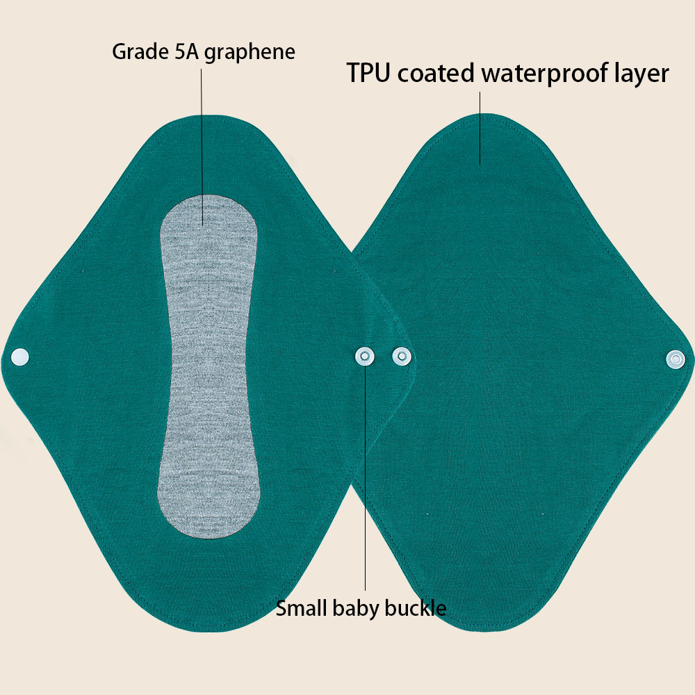 1 шт., бесшовная прокладка для менструации, из графина