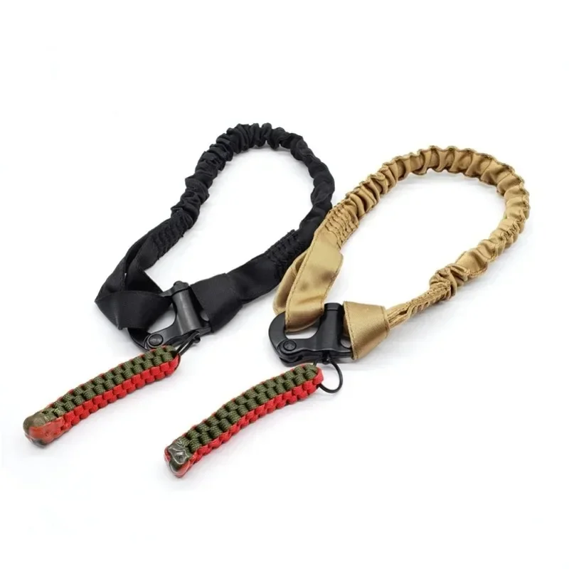 Eslinga táctica de seguridad de liberación rápida para Rifle, correa de cordón, cuerda de escalada, eslinga protectora Airsoft para caza al aire libre