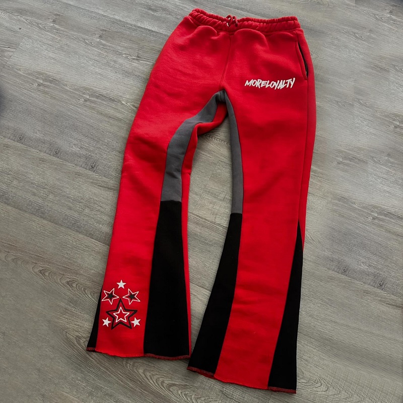 Y2k ストリートプリントフレアパンツメンズ原宿カジュアルルーズワイドレッグパンツジョガーヒップホップ 2024 ストレートヴィンテージズボンパンツ