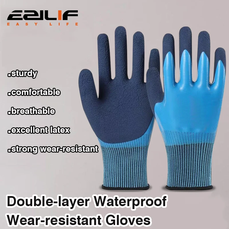 Gartenbau-Handschuhe, stichfest, aus Latex, wasserdicht, für Arbeit, Arbeitsschutz, verschleißfest, für Arbeit, Blumenschutz