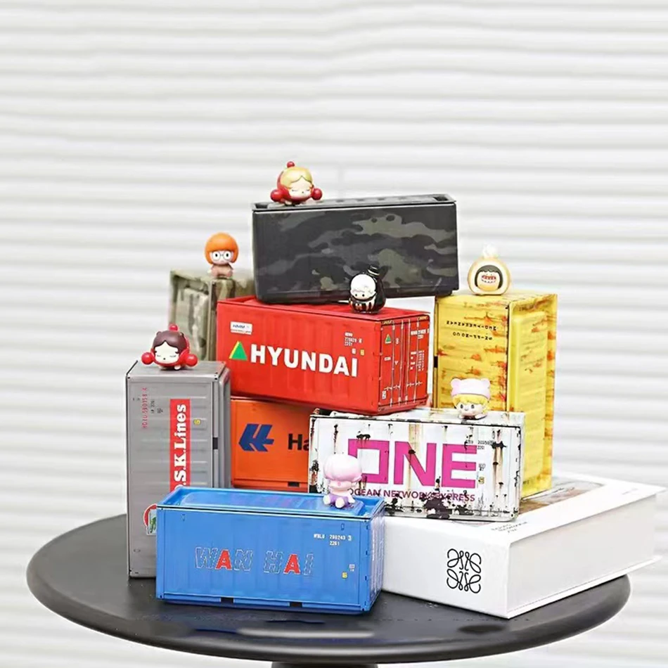 Mini ijzeren opbergdoos Miniatuur opslag ijzeren doos Creatieve decoratie Verzamel klein item Desktop Mini Container Model Kindergeschenken