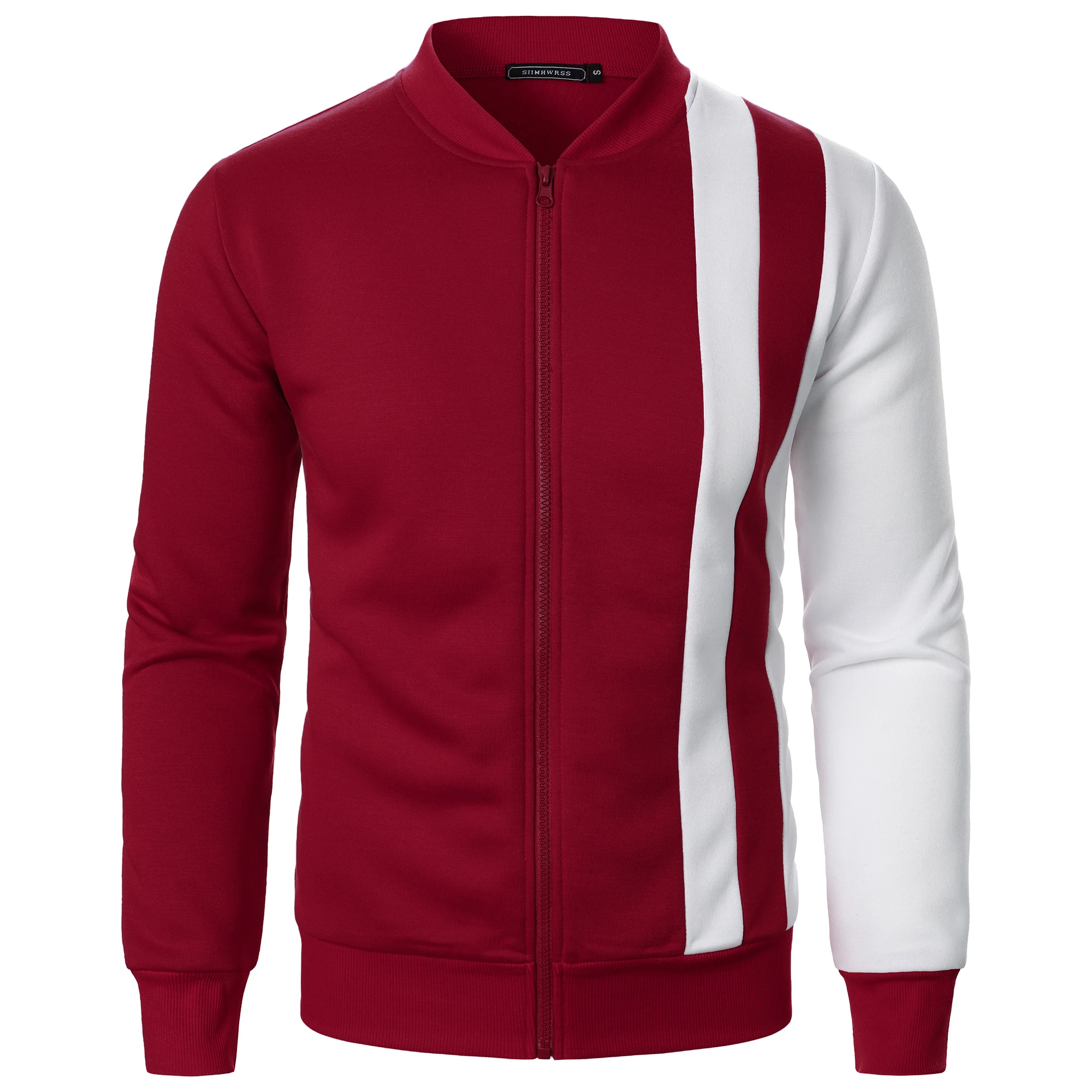 Jaqueta casual manga comprida com zíper blazer de ginástica primavera outono