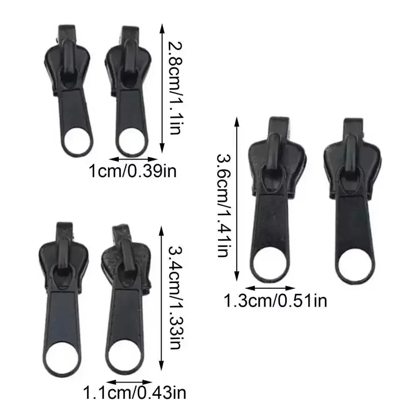 3 ขนาด Universal Instant Fix ซิปชุดซ่อมเปลี่ยนซิป Slider ฟันกู้ภัยเย็บเสื้อผ้ากระเป๋าซิปเครื่องมืออุปกรณ์เสริม