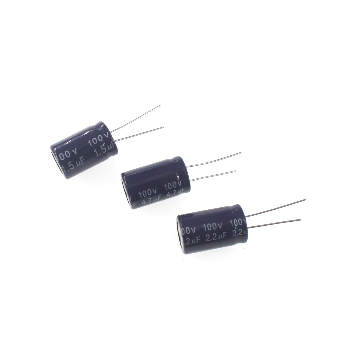 10pcs 1.5uF-220uF 100V Non-Polarity Electrolytic Capacitor For Audio Speaker Frequency Divider Crossover Accessories