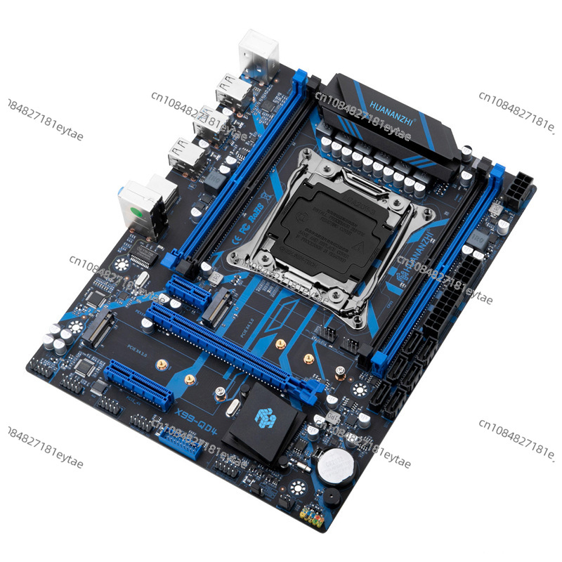 X99-QD4 papan utama empat saluran memori Ddr4 Game Desktop Lga 2011-3 Multi terbuka