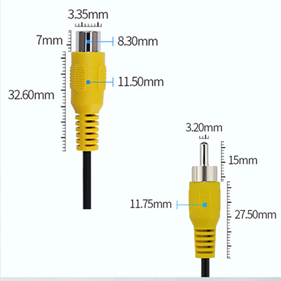 RCA 6M/10M/15M/20M Video Cable for Car Rear View Camera Universal Wire Connecting Reverse Camera Multimedia Monitor Universal
