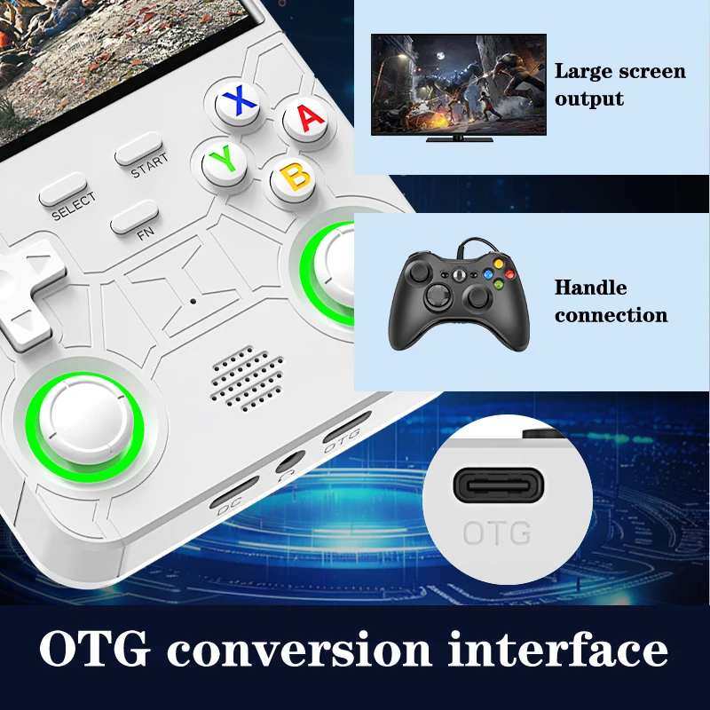 Nuova console di gioco portatile ultra retrò R36 Sistema Linux open source da 4,0 pollici Console di gioco portatile con lettore video portatile da 128 GB