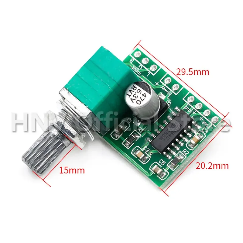 PAM8403 5V Power Audio Amplifier Board 2 Channel 3W W Volume Control/ USB Power