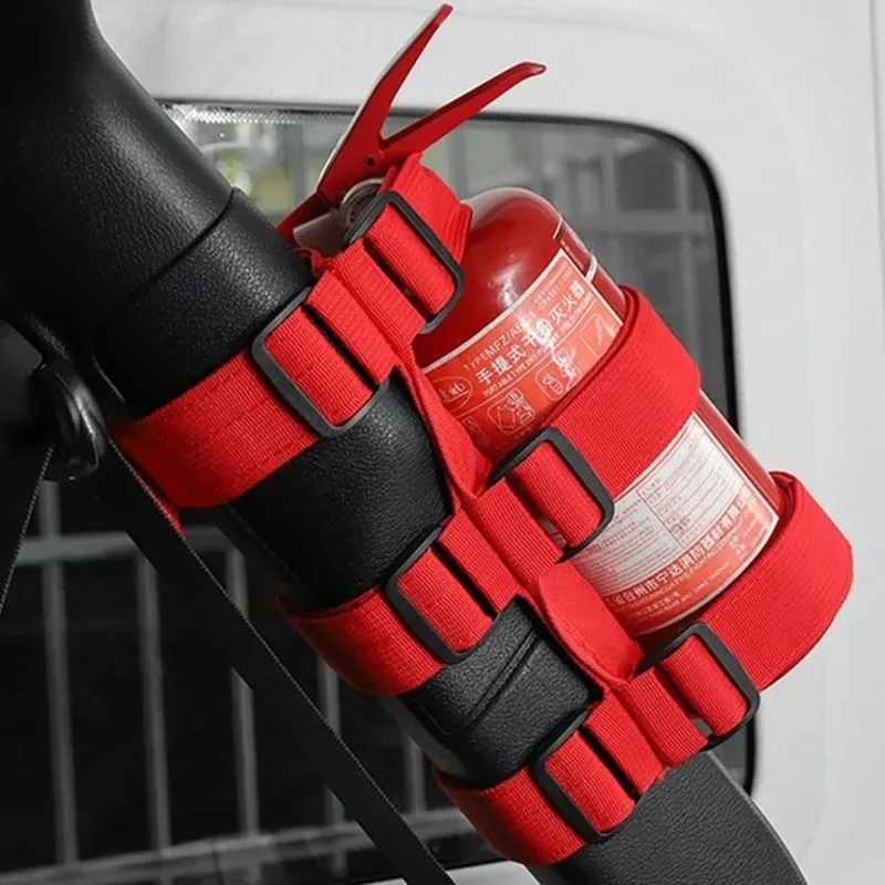 Fire Extinguisher Strap Car Mounted Fire Extinguisher Strap Fixed Strap Adjustable Fire Extinguisher Strap High Strength Durable