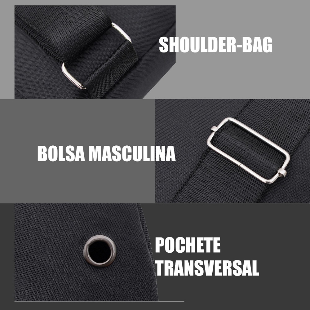 Bolsa Tiracolo Unissex Pochete Transversal Bag Ombro Costa