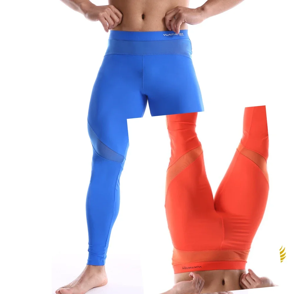 Pantalones deportivos de nailon para hombre, pantalón de cintura media, informal, a la moda, para ciclismo y Fitness