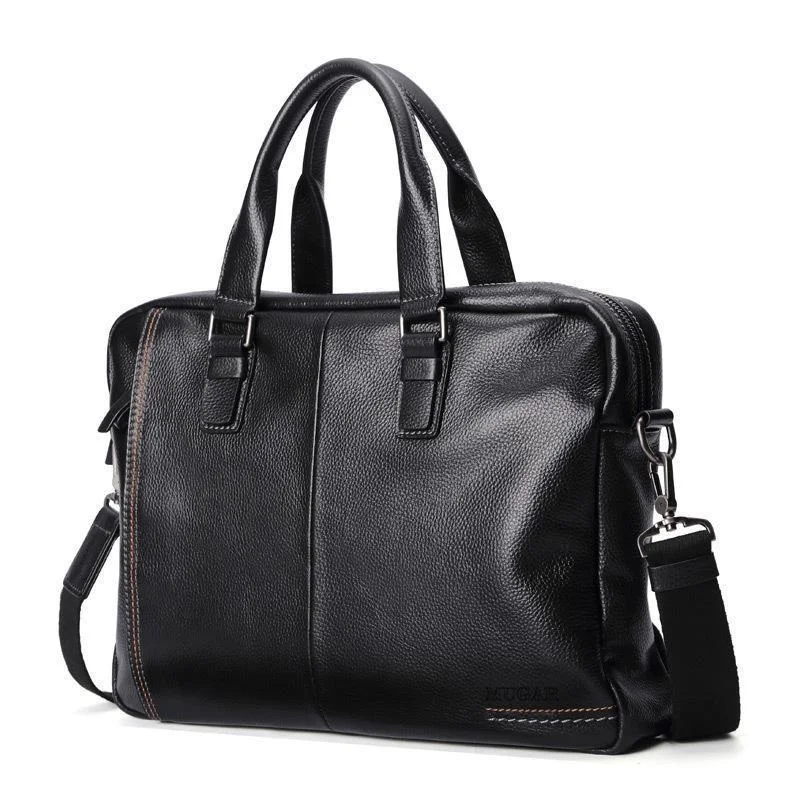 Borsa a tracolla da uomo d'affari in pelle bovina di alta qualità Borsa a tracolla in vera pelle al 100% per uomo Borsa a tracolla da pendolarismo