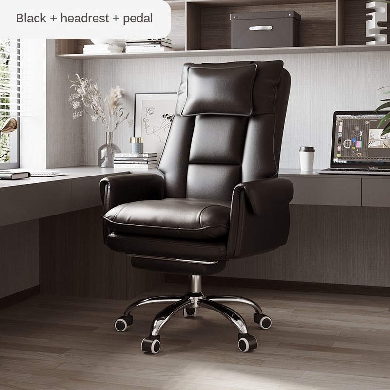 FULLLOVE-Silla de ordenador moderna para el hogar, sillón reclinable y cómodo para oficina, Simple, giratoria, ergonómica, 2024