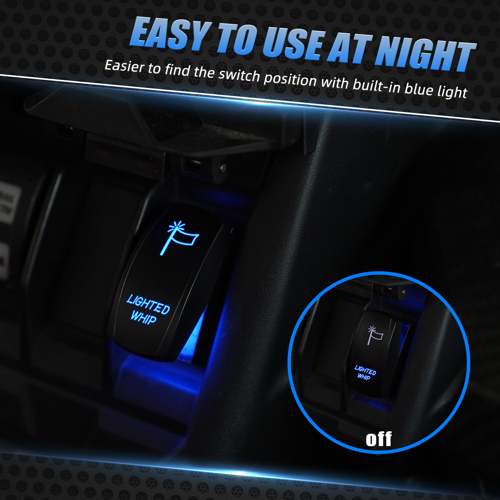UTV LED ホイップライトスイッチスイッチジャンパーワイヤーセット 12 V/14 V ポラリス RZR プロ XP/RZR XP 1000 900 ターボ Can Am マーベリック X3