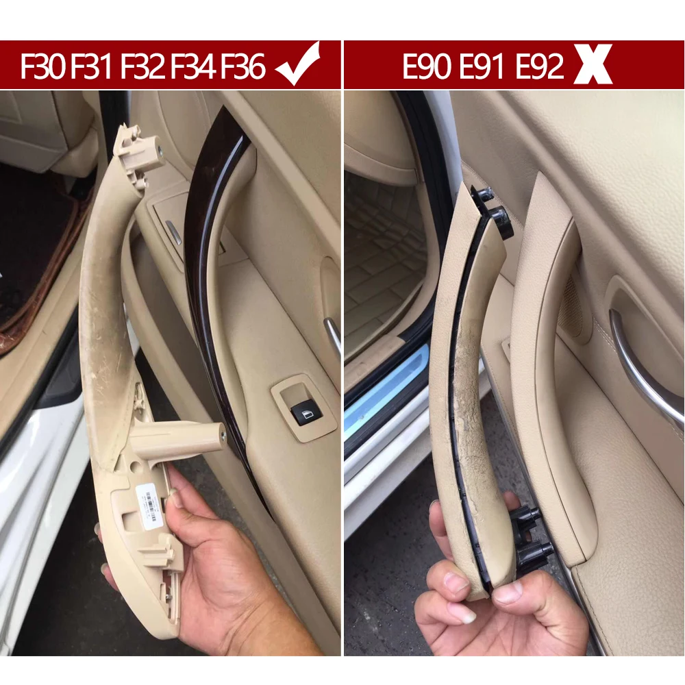 アップグレードされたインテリアドアプルハンドル内側パネルトリム交換用 BMW 3 4 シリーズ M3 M4 F30 F80 F31 F32 F33 F34 F35 F36 F82