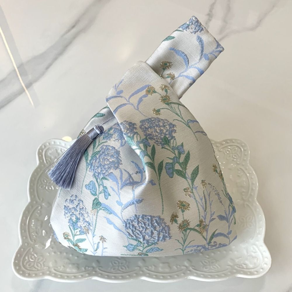 Сумка на запястье с кисточкой в китайском стиле, 3 цвета