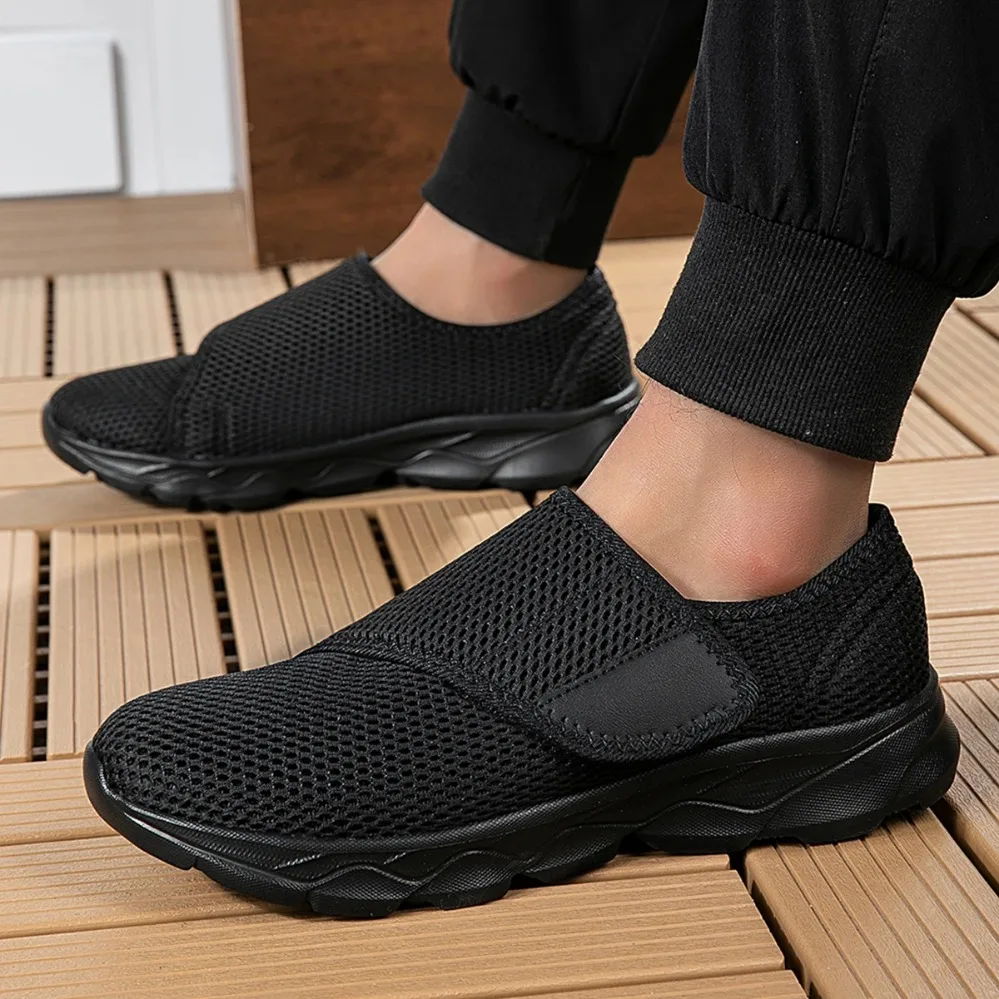 Populaire décontracté unisexe orthopédie pieds larges chaussures gonflées pouce éversion réglage doux confortable chaussures pour diabétiques chaussures de marche