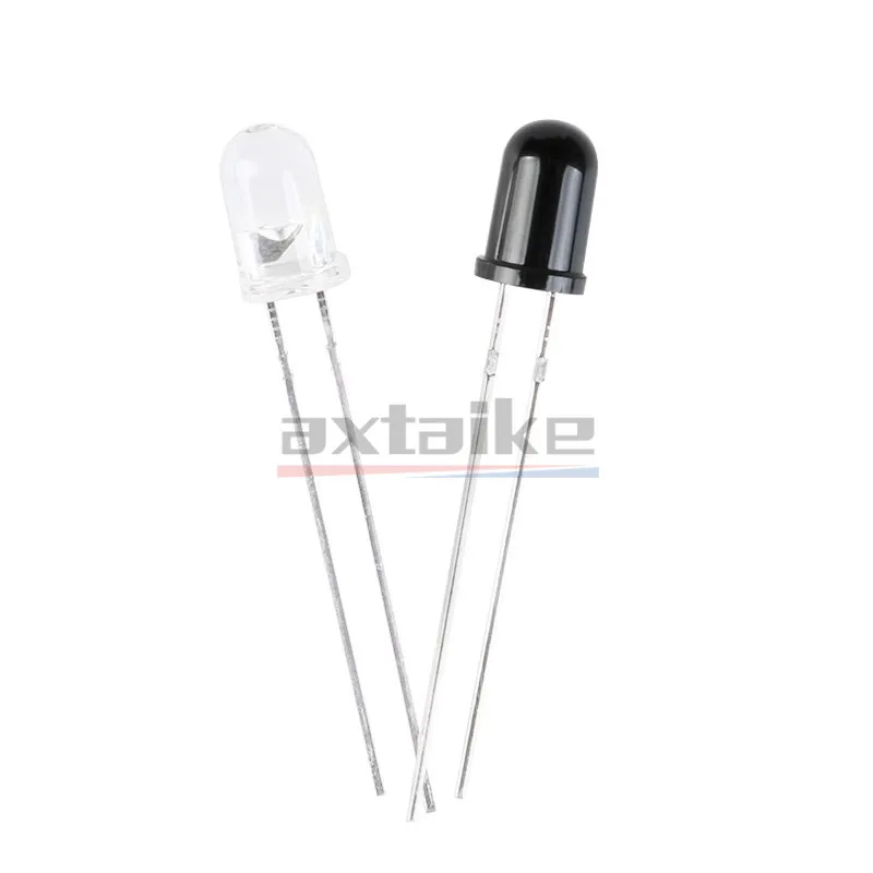 50PCS 3mm 5mm LED Emitting Diode 940nm Remote Control Transmitter Emitter Receiver Infrared Phototransistor Photodiode DIY PCB