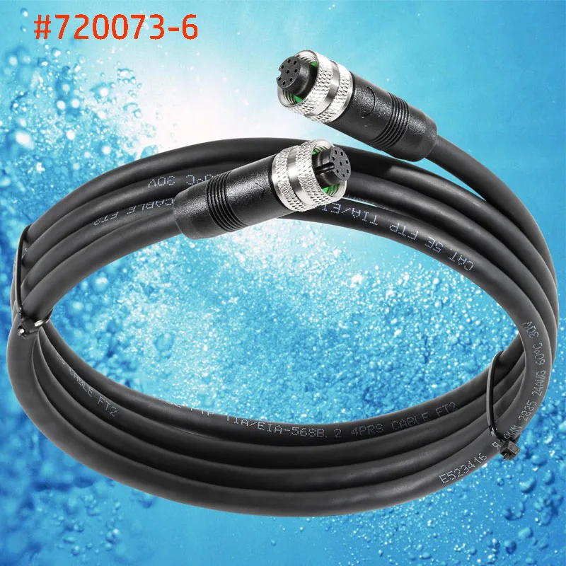 Humminbird 4. 00-6 Boot Ethernet-Kabel 5 Fuß, passend für alle Helix 15, Helix 12, Helix 10, Helix 9 usw., alle Apex Solix Onix-Modelle