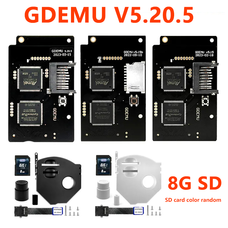 REMANK GDEMU v5.20.5 ドリームキャスト v5.20.5 V5.15b セガドリームキャスト Gdemu GDU DC VA1 光学ドライブボードとリモートカードマウントキット