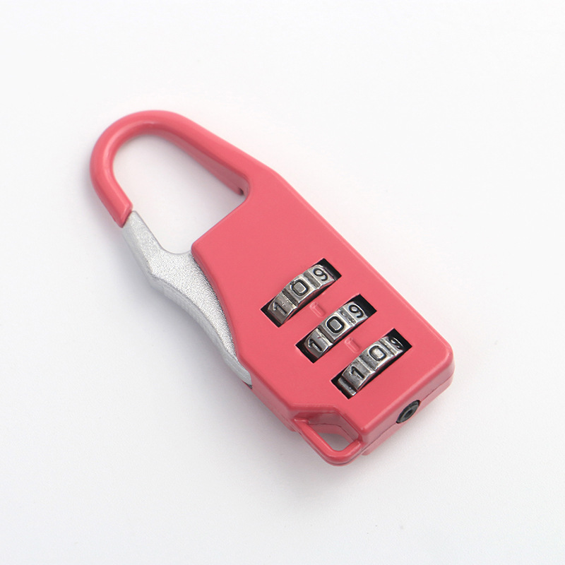 EGFirtor 3 Digits Colorful Mini Password Code Combination Padlock Suitcase For Luggage Travel Smart Lock Keyed Anti-thieft Lock