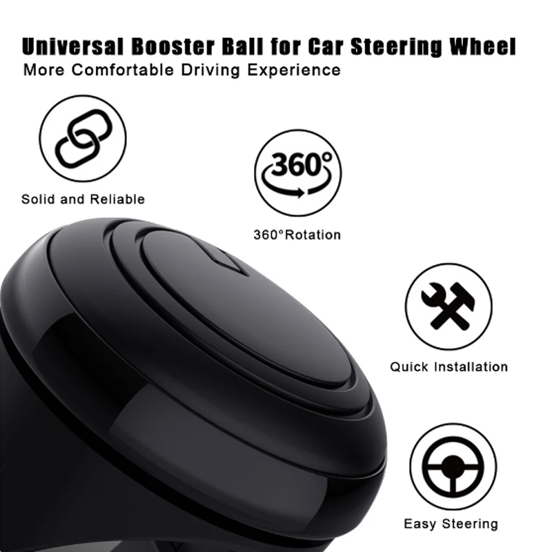 For Universal Car drift Steering Wheel Booster Ball Labor Saving Turning Spinner Knob Bearing Power Handle Holder Accessories