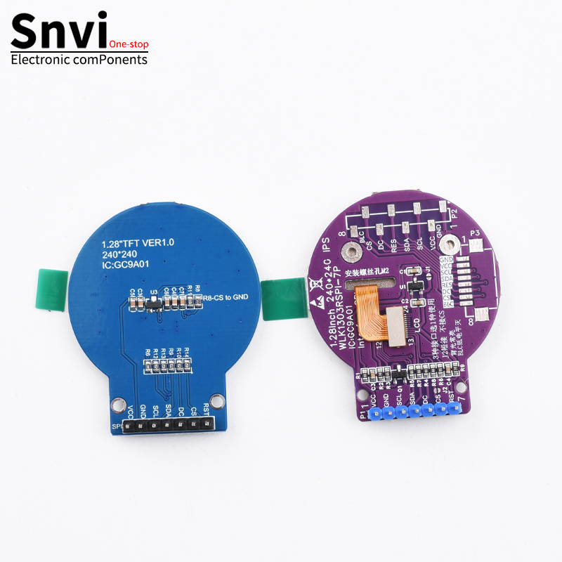Módulo de pantalla LCD circular TFT de 1,28 pulgadas RGB 240*240 controlador GC9A01 interfaz SPI de 4 cables 240x240 adecuado para Arduin