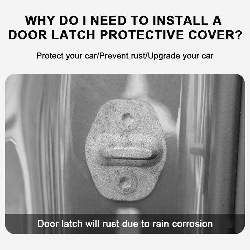 SEAMETAL 4 stuks Deurslot Siliconen Beschermhoes Auto Deurslot Buffer Demping Seal Pad Deadener Schokdemper Auto Accessoires