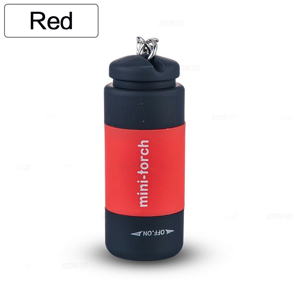 Mini llavero de bolsillo, luz LED recargable por USB, linterna Stonego, resistente al agua, 1 ud.