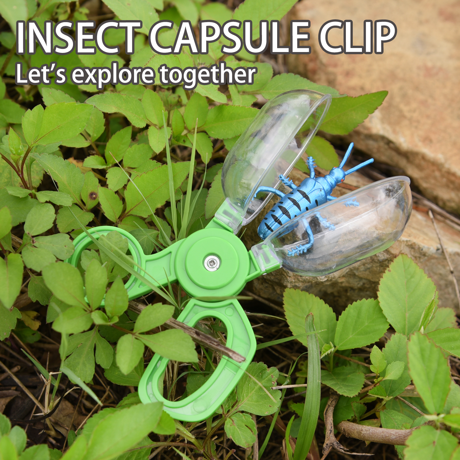 Caixa de Observação de Insetos para Crianças, Lupa, Capture Net, Capsule Clip, Aventura, Brinquedo de RPG