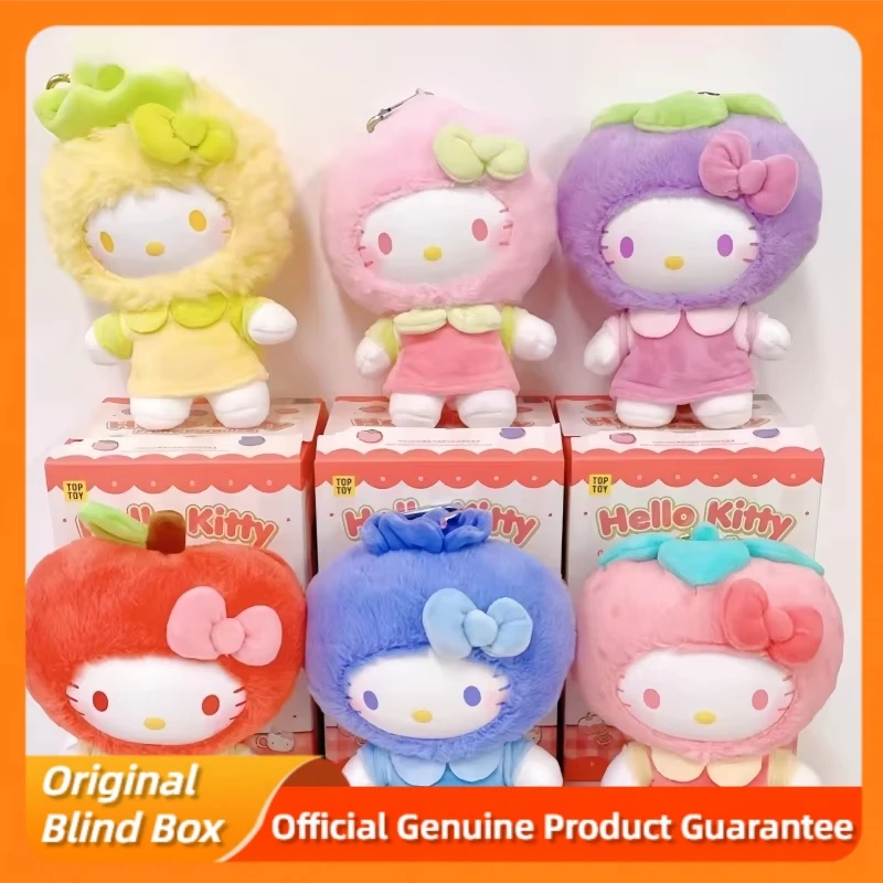 Подлинная серия Hellokitty Fruity Paradise, слепая коробка, милая виниловая сумка, подвеска, кукла Tide, игровая игрушка, загадочная коробка, детский подарок на день рождения