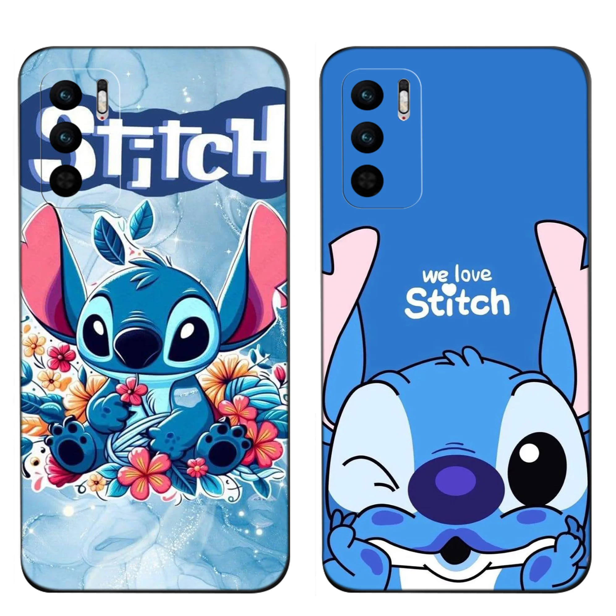 Casing Ponsel LAI14 Kartun Stitch Cinta untuk Samsung Galaxy S20 S21 S22 S23 S24 Fe Plus Ultra Lite