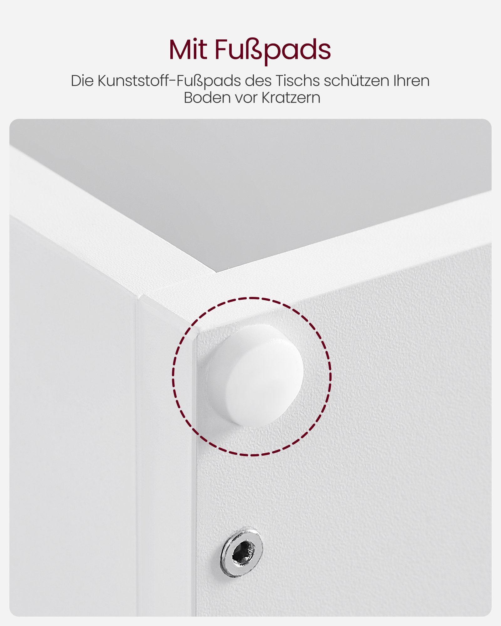 Vasagle Bijzettafel, Open, Verticaal Of Horizontaal, Modern