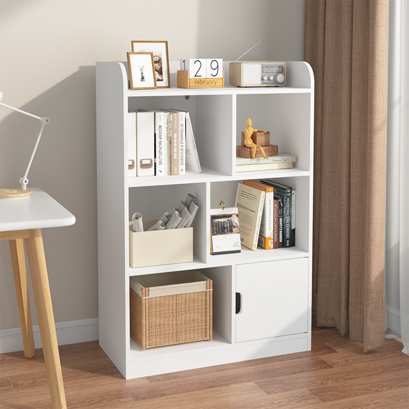 Kids Bookcase,Bookshelf with 6 Compartments,Freestanding Shelves and Cube Organizer,for Bedroom Living Room Office Closet School