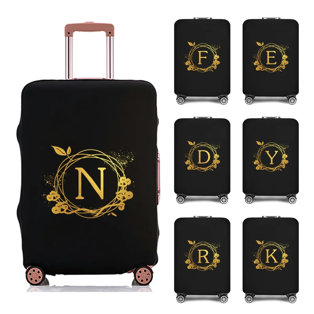 Capa de mala capa de bagagem grinalda 26 carta padrão viagem elástica duffle bagagem capas poeira para 18-28 Polegada mala
