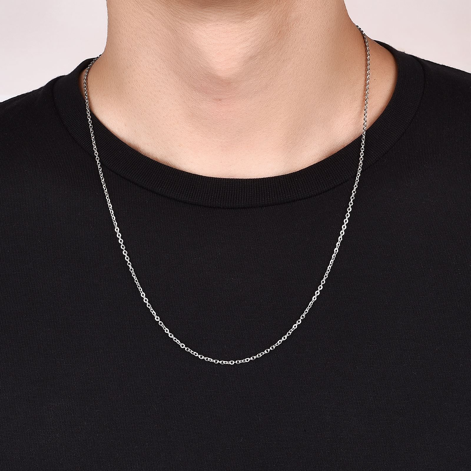 Цепочка из нержавеющей стали под золото, 45/50/55/60 см, 10 шт.